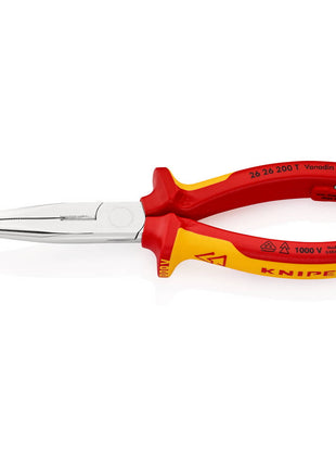 KNIPEX Alicates de punta fina longitud 200 mm forma 2 (8000272769)