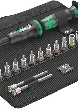 WERA Juego de llaves dinamométricas Bicycle Set Torque 1 16 piezas 2,5 - 25 Nm 1/4″ (8000544748)