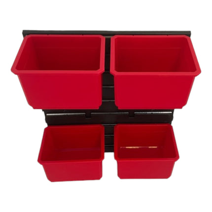 Qbrick System Container Set Nr. 1 Paroi d'atelier 39 x 35 cm avec 4 étagères pour valises System ONE et System TWO