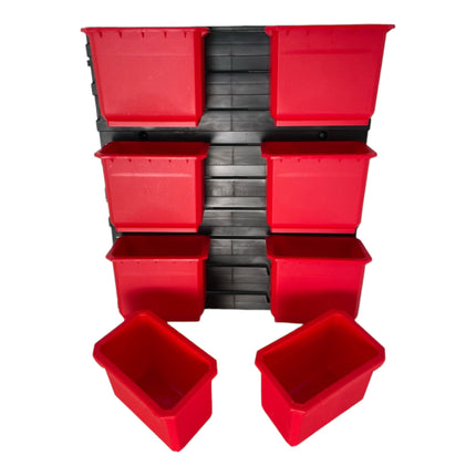 Qbrick System Container Set Nr. 2 Paroi d'atelier 39 x 35 cm avec 8 étagères pour valises System ONE et System TWO