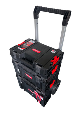 Qbrick System PRO Set 1 2.0 Plus Set de chariot à outils + PRO Toolcase + PRO Toolbox + PRO Cart 490 x 400 x 750 mm