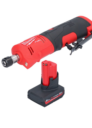 Milwaukee M12 FDGS-501 Meuleuse droite sans fil 12 V 6 / 8 mm Brushless + 1x batterie 5,0 Ah - sans chargeur