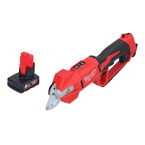 Milwaukee M12 BLPRS-601 Akku Astschere 12 V 32 mm + 1x Akku 6,0 Ah - ohne Ladegerät