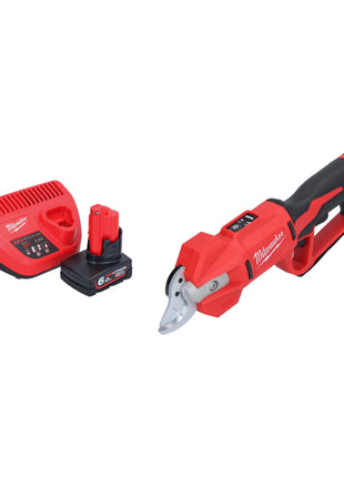 Sécateur à batterie Milwaukee M12 BLPRS-601 12 V 32 mm + 1x batterie 6,0 Ah + chargeur