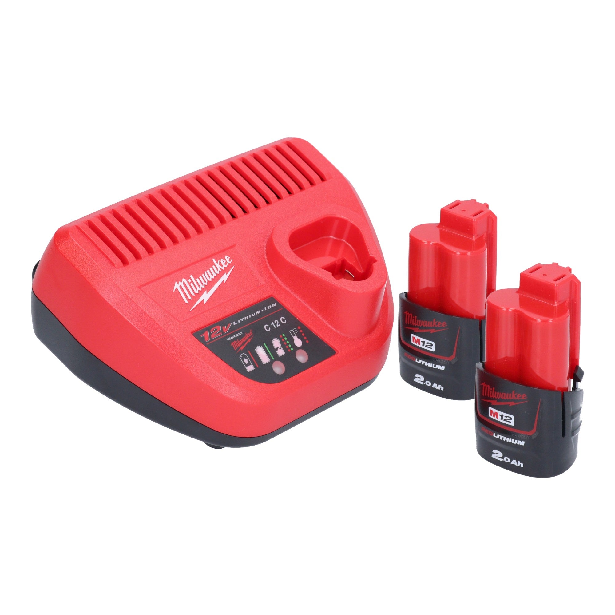 Milwaukee M12 PCG 400A 202 Akku Kartuschenpistole 12 V 400 ml 2x Akku 2 0 Ah Ladegeraet 2 - toolbrothers