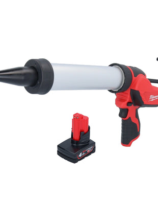 Pistolet à cartouche sans fil Milwaukee M12 PCG/400A-401 12 V 400 ml + 1x batterie 4,0 Ah - sans chargeur