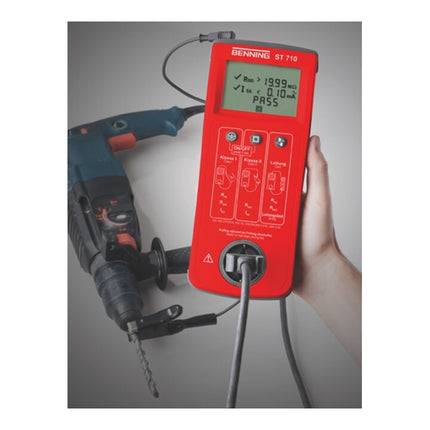 BENNING Testeur d'appareils ST 710 2500 échant./app. contrôle/câble vérif. ( 4000828883 )
