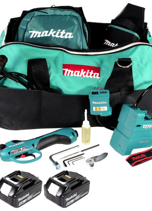 Makita DUP 361 G Akku Rebschere Astschere 36 V ( 2x 18 V ) + 2x Akku 6,0 Ah + Tasche - ohne Ladegerät - Toolbrothers