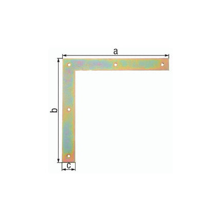 GAH Equerre de porte largeur 40 mm longueur 300 x 300 mm ( 3000200239 )