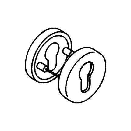 Paire de rosaces à clé HEWI 306.23PB 99 Plastique 99 ( 3000207803 )