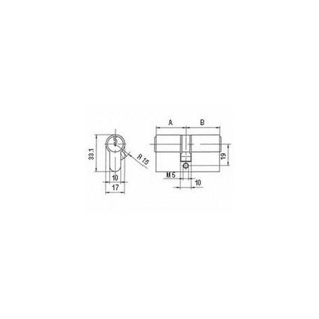 Cylindre double profilé BKS PZ 8800 40/60 mm ( 3000251947 )