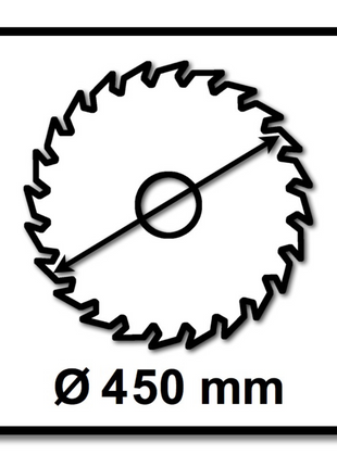 Bosch Kreissägeblatt Construct Wood S 450 x 30 x 3,8 mm 28 Zähne ( 2608640694 ) - Toolbrothers
