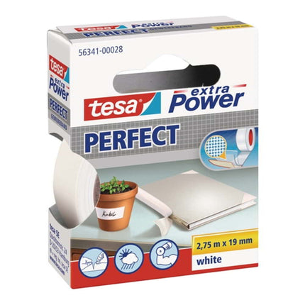 TESA Adhésif toilé extra Power® 56341 noir ( 3000265350 )