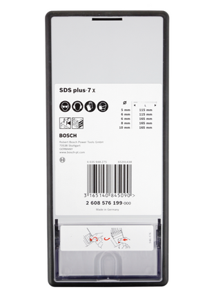 Bosch Bohrer Set SDS-Plus-7X 5 tlg. Betonbohrer ( 2608576199 ) - Toolbrothers