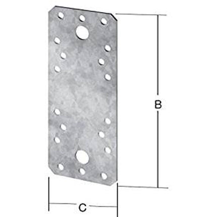 VORMANN Raccord plat longueur 136 mm largeur 55 mm épaisseur 2,5 mm ( 3000273068 )