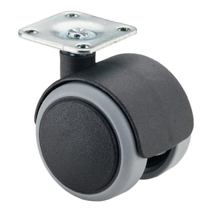 BS ROLLEN Roulette double en plastique  D. de la roue 50 mm cap. charge 50 kg ( 3000275097 )