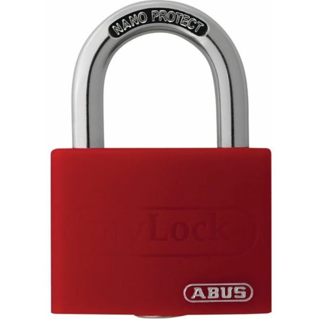 Cadenas à cylindre ABUS T65AL/40 rouge Lock-Tag largeur du corps de serrure 43 mm ( 3000280259 )