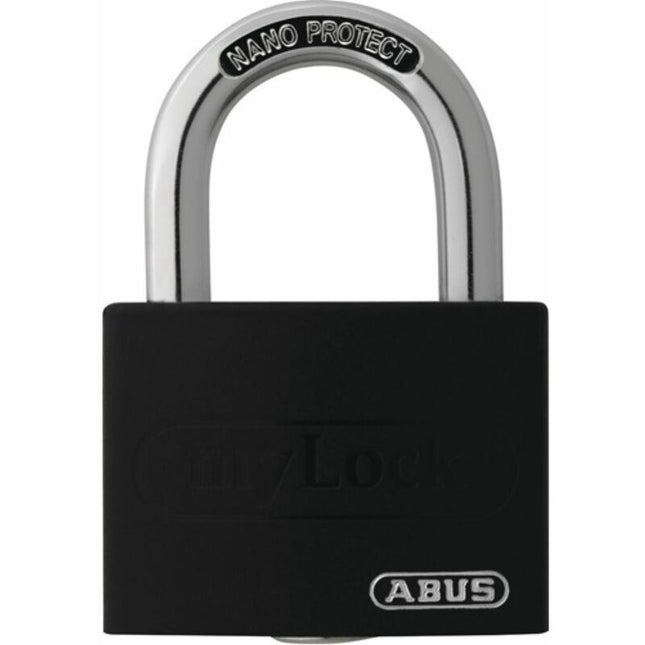 Cadenas à cylindre ABUS T65AL/40 noir Lock-Tag largeur du corps de serrure 43 mm ( 3000280261 )