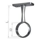 PG Support central 11131 Zinc moulé sous pression de couleur argentée ( 3000282770 )