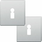 Paire de rosaces à clé FSB 12 1704 acier inoxydable 6204 (3322002403)