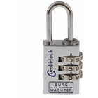 BURG-WÄCHTER Cadenas à combinaison Combi Lock 90 Chromo Largeur du corps de serrure 20 mm ( 3324027034 )