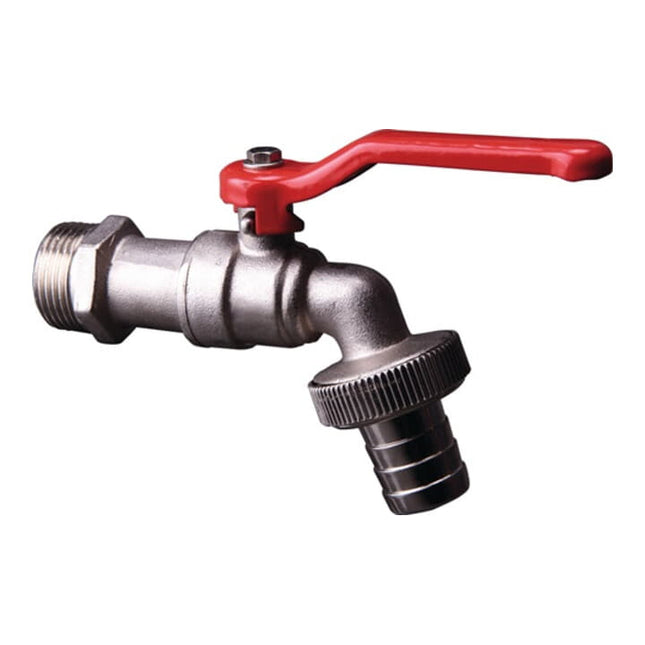 APD Robinet de sortie à boisseau sphérique  laiton nickelé filet int. t. nom. mm 19 ( 4000350732 )