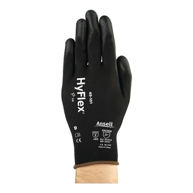 Gants ANSELL HyFlex(R) 48-101 taille 7 noir ( 4000371045 )