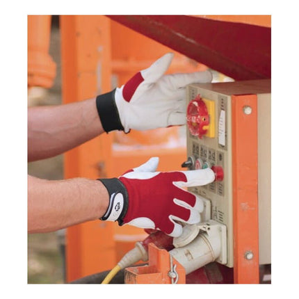 LEIPOLD+DÖHLE Gant Griffy taille 8 rouge/couleurs naturelles ( 4000371101 )