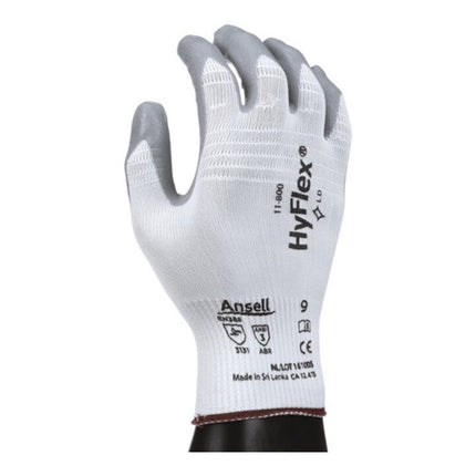 Gants ANSELL HyFlex 11-800 taille 9 blanc/gris ( 4000371394 )