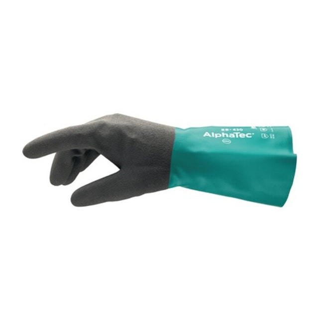 Gants ANSELL pour produits chimiques AlphaTec 58-430 taille 10 vert bouteille/gris anthracite ( 4000371413 )