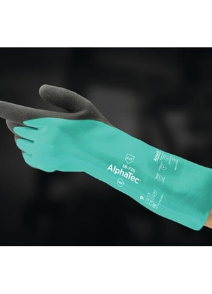 Gants ANSELL pour produits chimiques AlphaTec 58-735 taille 10 vert ( 4000371504 )