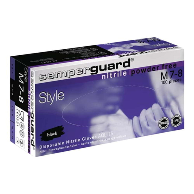 SEMPERMED Gant jetable Semperguard Nitril Style taille XL noir ( 4000371825 )