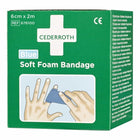 CEDERROTH Sparadrap et bandage mousse souple auto-adhérent élastique, bleu ( 4000386486 )