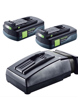 Festool Akku Bohrschrauber T 18+3 Li im T-LOC mit 2 x 3,1 Ah Akkus und Ladegerät ( 575596 ) + Centrotec Set im Mini Systainer ( 203817 ) - Toolbrothers