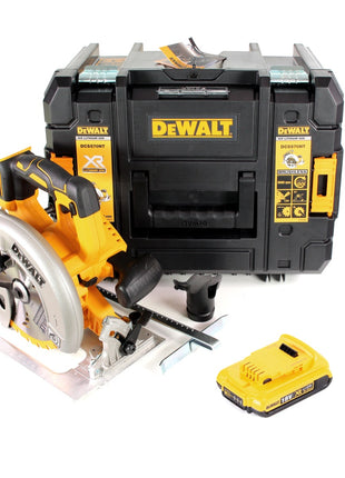 Dewalt DCS 570 NT Akku Hand Kreissäge 18V 184 mm Brushless + 1x Akku 2,0Ah + TSTAK - ohne Ladegerät - Toolbrothers