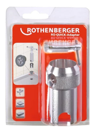 ROTHENBERGER Outil de vissage de vanne RO-QUICK longueur 75 mm adaptateur ( 4000781040 )