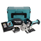 Makita DPJ 180 RT1J 18 V Li-Ion Akku Nutfräse im Makpac + 1 x 5,0 Ah Akku + Ladegerät - Toolbrothers