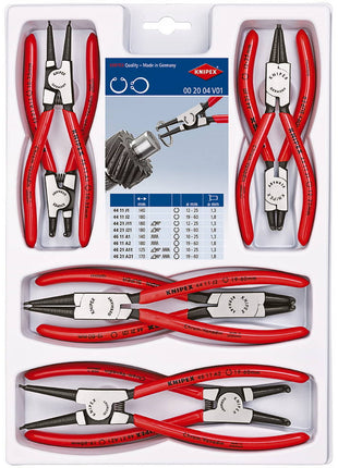 KNIPEX Jeu de pinces pour circlips  8 pièces poinçonnage LS ( 4000795291 )