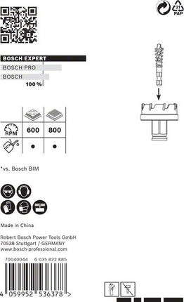 BOSCH Scie cloche Expert Sheet Metal Scie-Ø 20 mm Profondeur de coupe 5 mm ( 4000800268 )