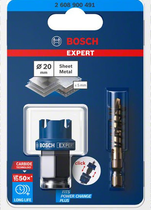 BOSCH Scie cloche Expert Sheet Metal Scie-Ø 20 mm Profondeur de coupe 5 mm ( 4000800268 )