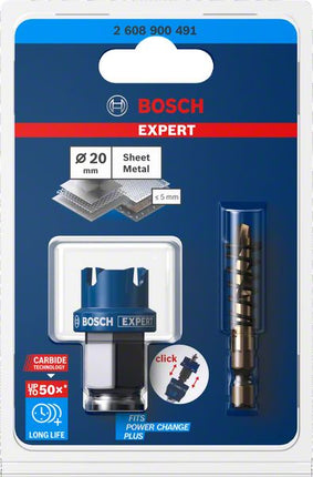 BOSCH Scie cloche Expert Sheet Metal Scie-Ø 20 mm Profondeur de coupe 5 mm ( 4000800268 )
