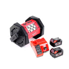 Milwaukee M18 AL-502C Akku LED Flutstrahler mit 1100 Lumen + 2x 5,0 Ah Akku + Universal Ladegerät - Toolbrothers