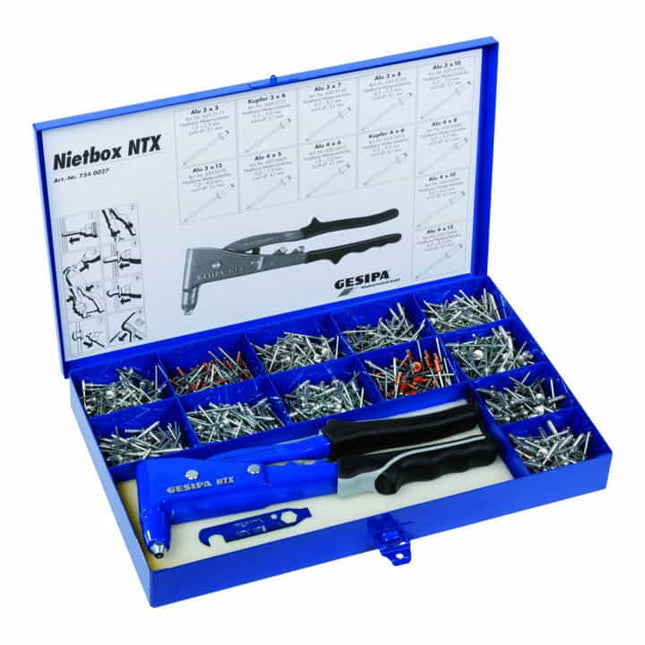 GESIPA Assortiment de rivets POP boîte à rivets 942 pièces ( 4000813054 )