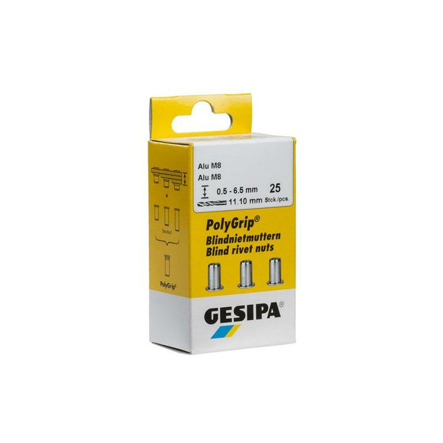 GESIPA Écrou à river PolyGrip® tige de rivet D. x l. 7 x 13,5 mm M5 ( 4000813825 )
