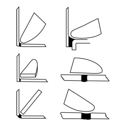 HUFA Spatule en silicone Original Glättfix adapté à tous les joints silicone ( 4000816543 )