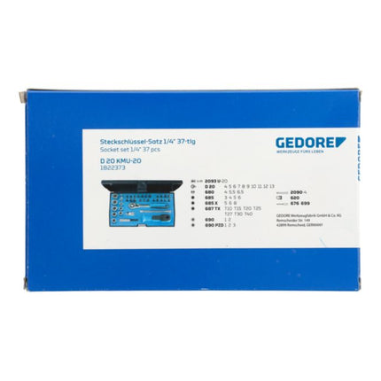 GEDORE Jeu de clés à douille D 20 KMU-20 37 pièces 1/4 po. ( 4000820548 )