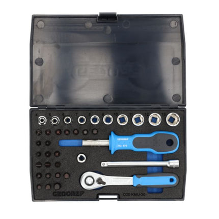 GEDORE Jeu de clés à douille D 20 KMU-20 37 pièces 1/4 po. ( 4000820548 )