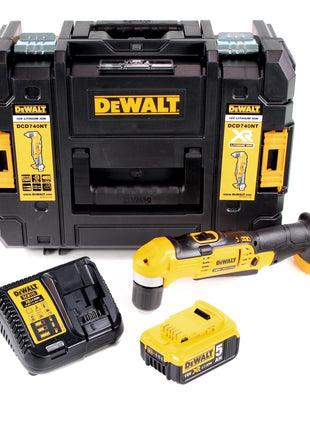 Dewalt DCD 740 P1 Akku Winkelbohrmaschine + 1x 5,0Ah Akku + Ladegerät + TSTAK - Toolbrothers