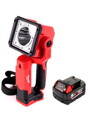 Milwaukee M18 SLED-501 LED Akku Handscheinwerfer mit 1250 Lumen + 1x 5,0 Ah Akku - Toolbrothers