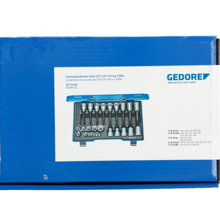 GEDORE Jeu de clés à douille 19 TX 20 34 pièces ( 4000821554 )